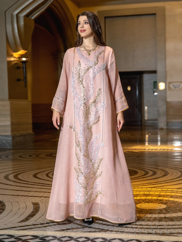 Jalabiya Women Arabic - Eid Muslim Party Dress for Women