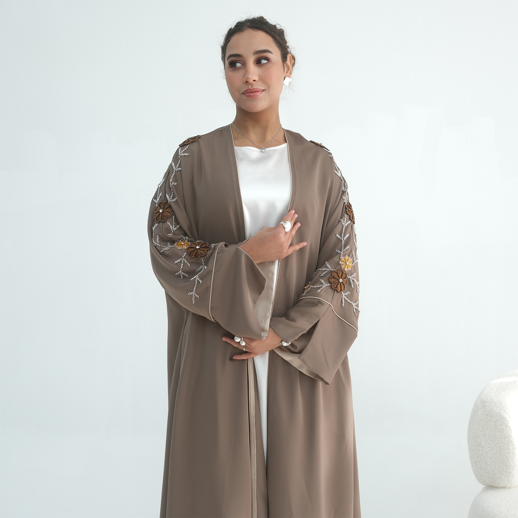 Eid Women Abaya Embroidery Bea - огляд і ціна Jalabiya Women Arabic