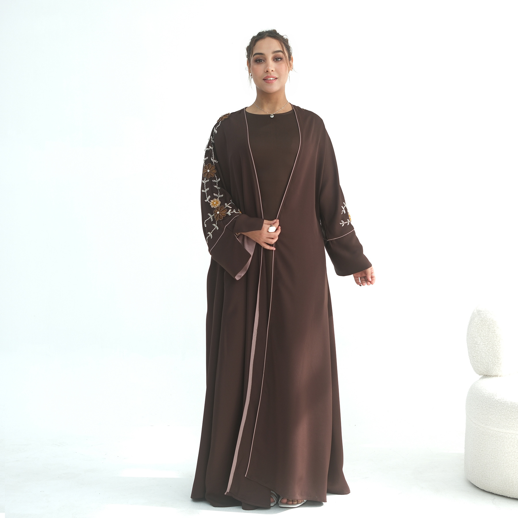 Eid Women Abaya Embroidery Bea - огляд і ціна Jalabiya Women Arabic