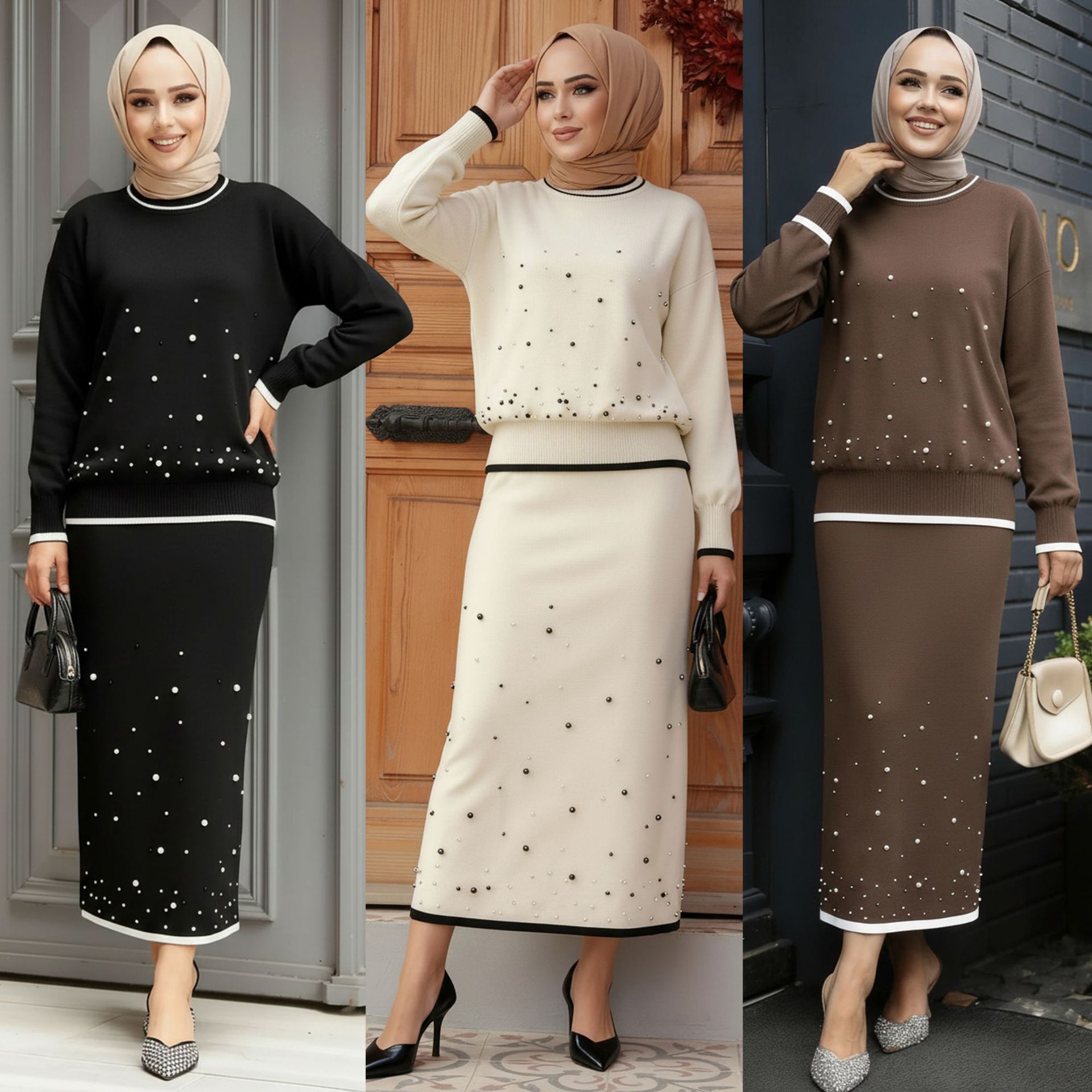 Eid Women 2 Piece Set Beading  - огляд і ціна Jalabiya Women Arabic