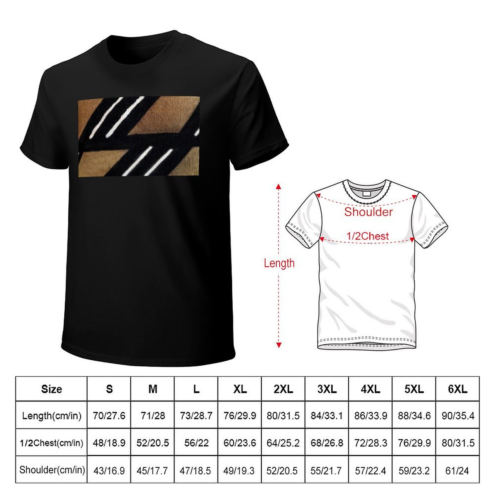 African Mudcloth T-Shirt Casua - огляд і ціна Mudcloth Print Top