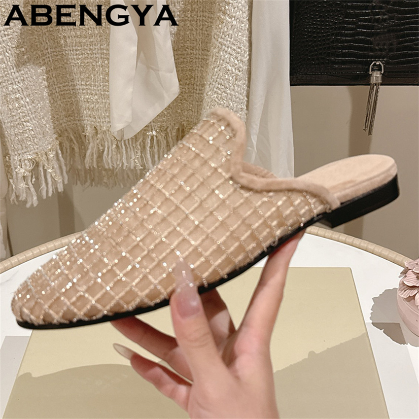 Shiny Lace Mesh Round Toe Flat - огляд і ціна Ethnic Fashion