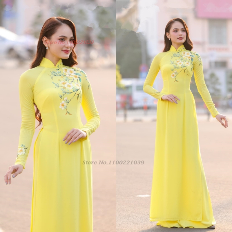 2026 traditional ao dai impro - огляд і ціна Ao Dai Vietnam Dress