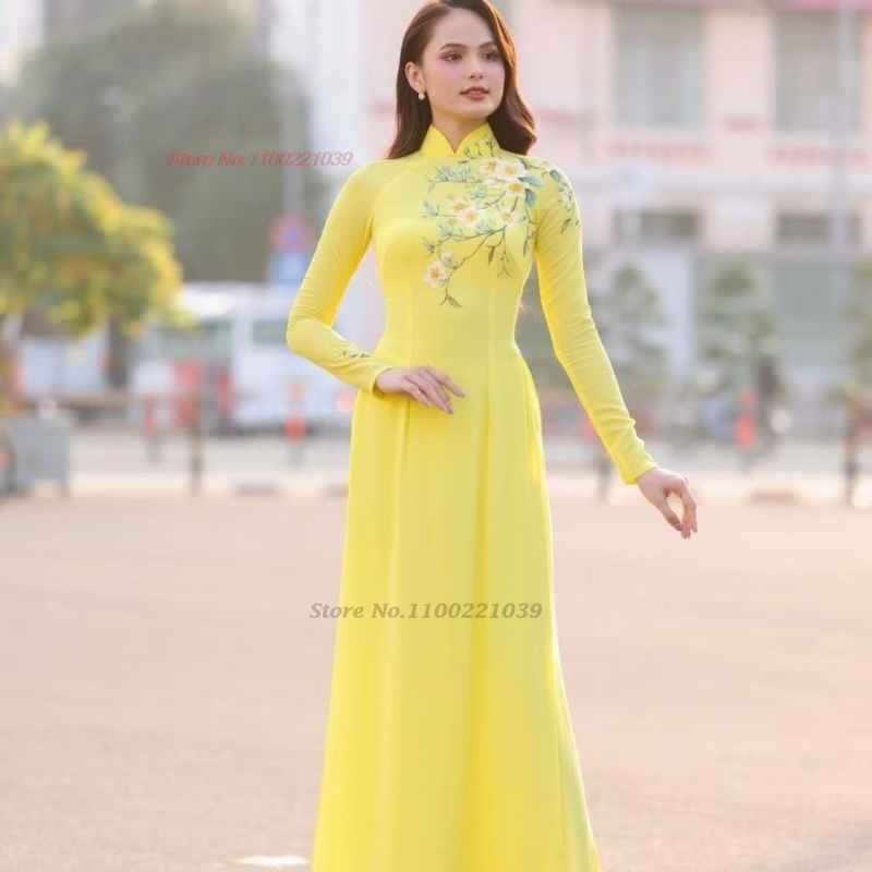 2026 traditional ao dai impro - огляд і ціна Ao Dai Vietnam Dress