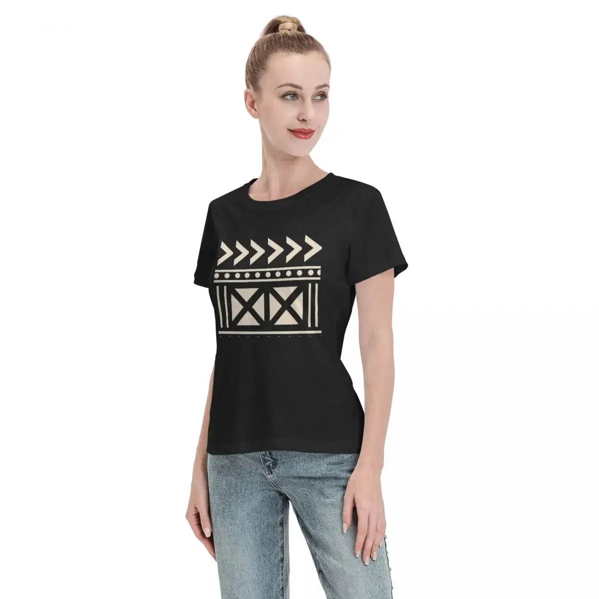 Women T-Shirt African Mud Clot - огляд і ціна Mudcloth Print Top