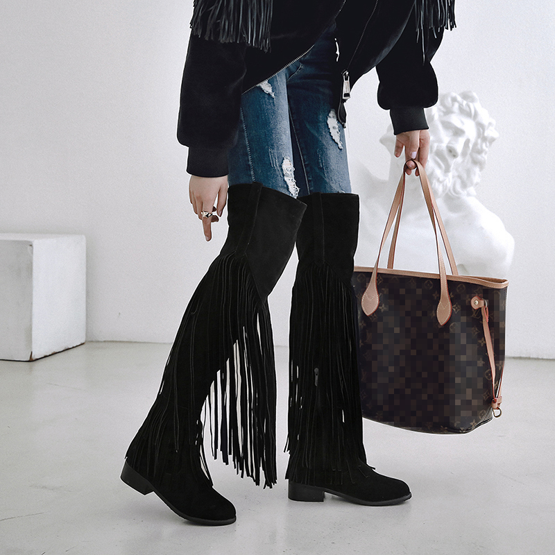 2026 Fashion Boho Knee High Bo - огляд і ціна Ethnic Fashion